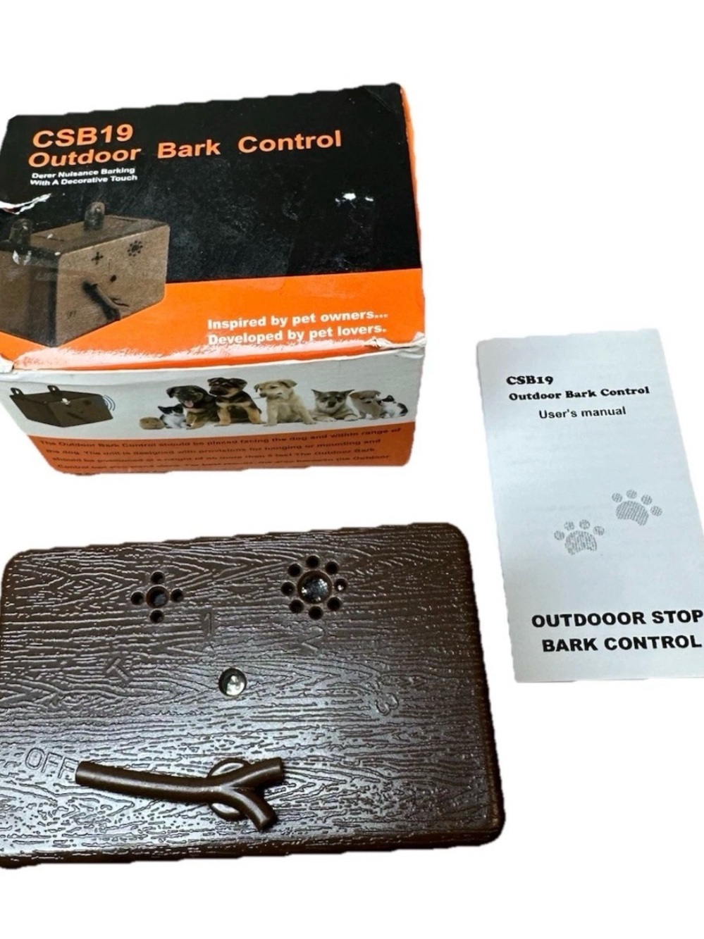 CSB19 Outdoor Bark Control Device - Brown